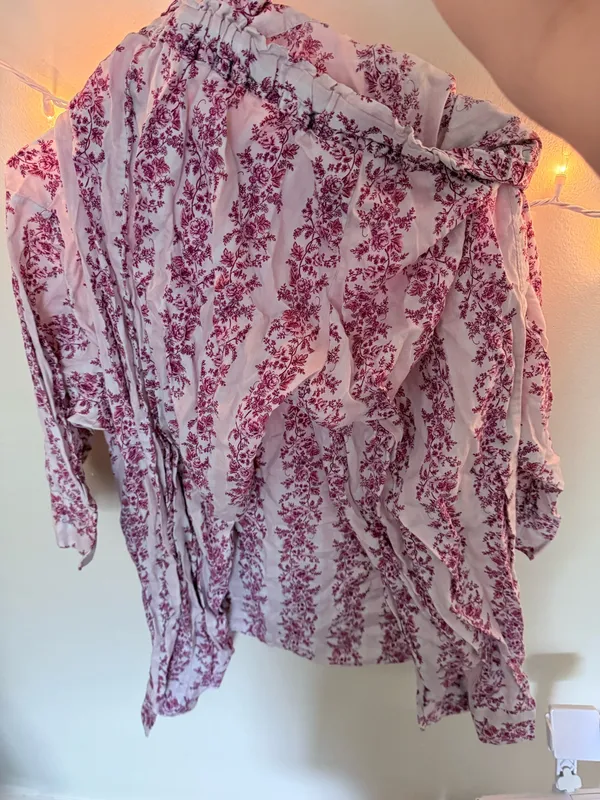 Papinelle pajama set rosy floral pattern Pink Size M - Image 2