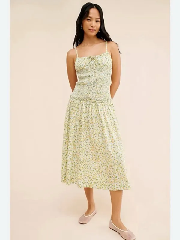 Free People Lavender Daze Days Midi Smocked Dress - Image 10