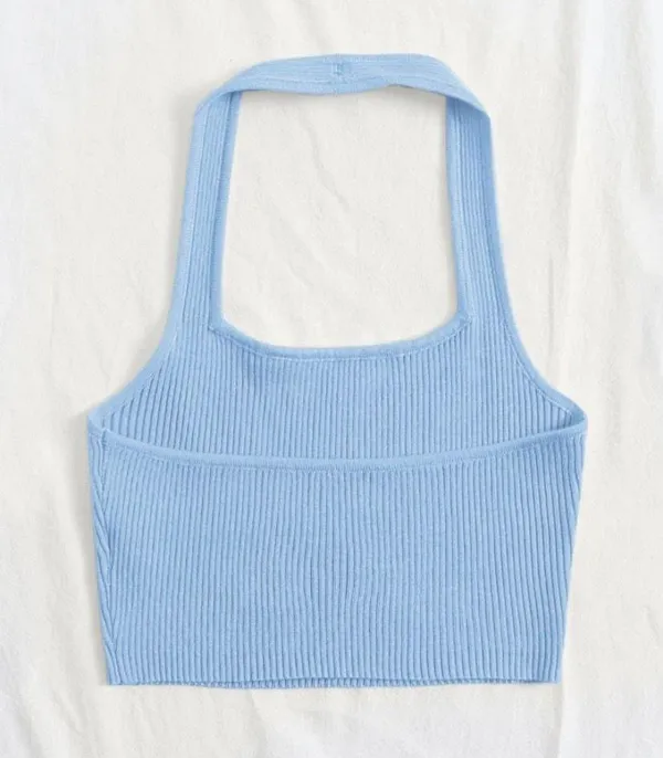 SheIn Rib Knit Halter Top - Image 2