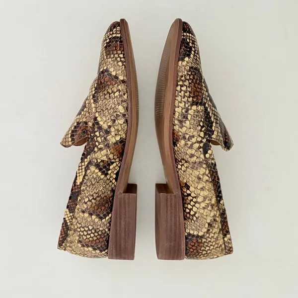 MADEWELL The Frances Loafer Snake Embossed Leather Snakeskin Shoes Size 8.5 - Image 8