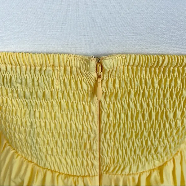 Lusana Freddie Pintuck Mini Dress in Honeycomb NWT Women Dress Size Small - Image 7