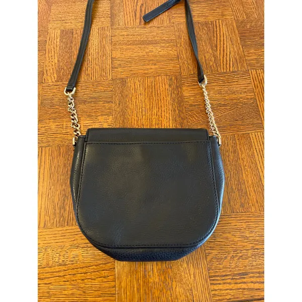 Michael Michael Kors Black Pebbled Leather Half Dome Crossbody Bag black - Image 5