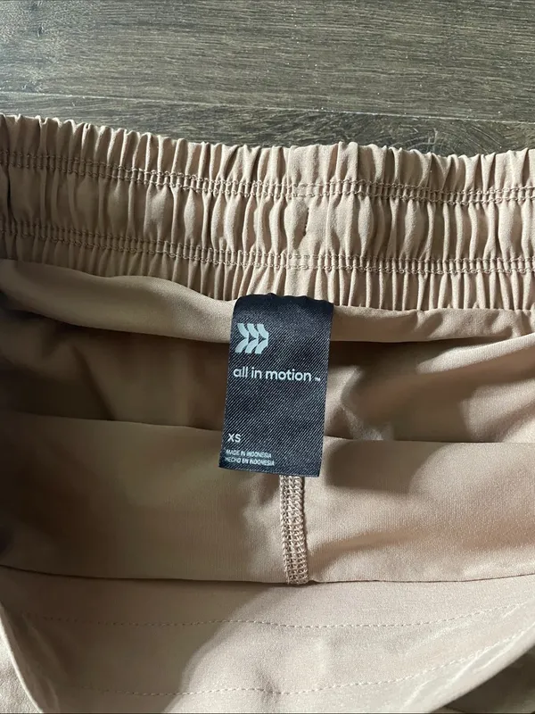 NWT All in Motion Tan Athletic Skort, Size XS - Image 2