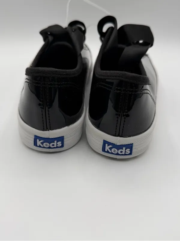 Keds Triple Kick Platform Sneakers Womens 7 Black Patent Ribbon Lace NWOB - Image 4