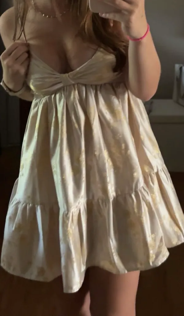 Lucy in the Sky Mini Dress gold - Image 4