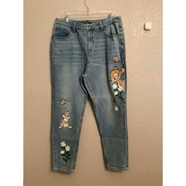 NWOT Her Universe Disney Bambi and Thumper Mom Jeans Plus Size 17 - Image 4