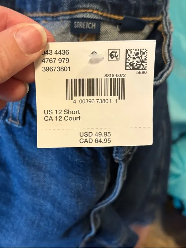 NWT American Eagle Curvy Straight Stretch jeans sz 12 Short - Image 6