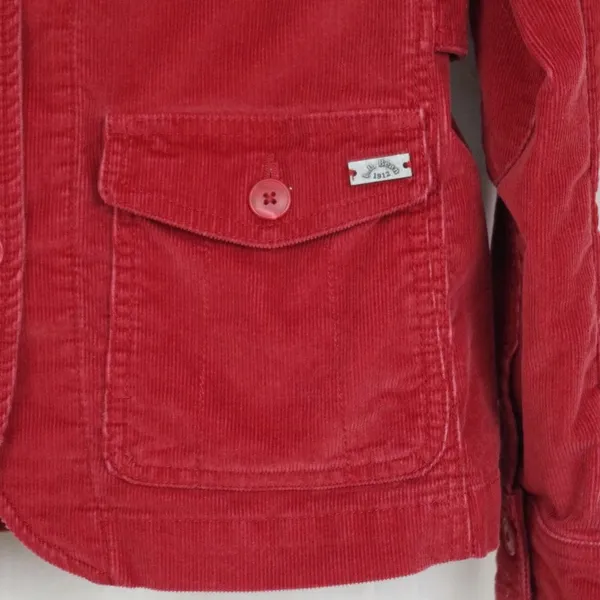 LL Bean Shooting Styled Red Corduroy Jacket XS - Image 6