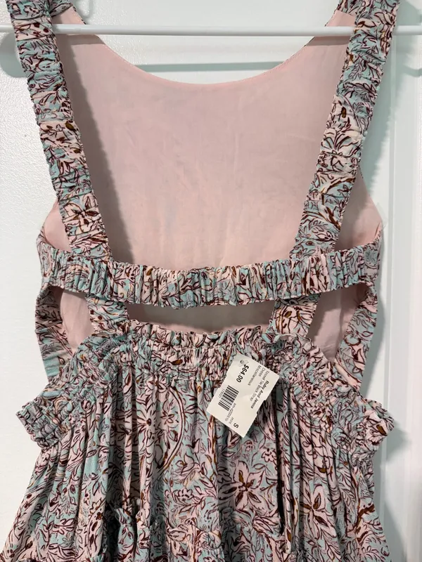 Sky to Moon Sleeve & Backless Paisley-Floral Dress - Image 2