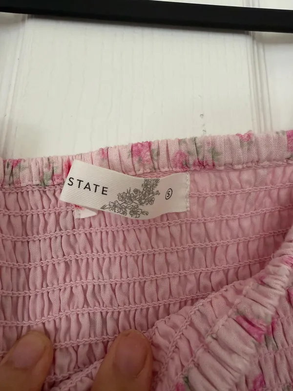 Altar'd State Dress Floral Mini Pink - Image 3