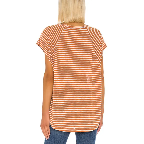 NWT Free People Halo Stripe Tee in Copper - Image 5