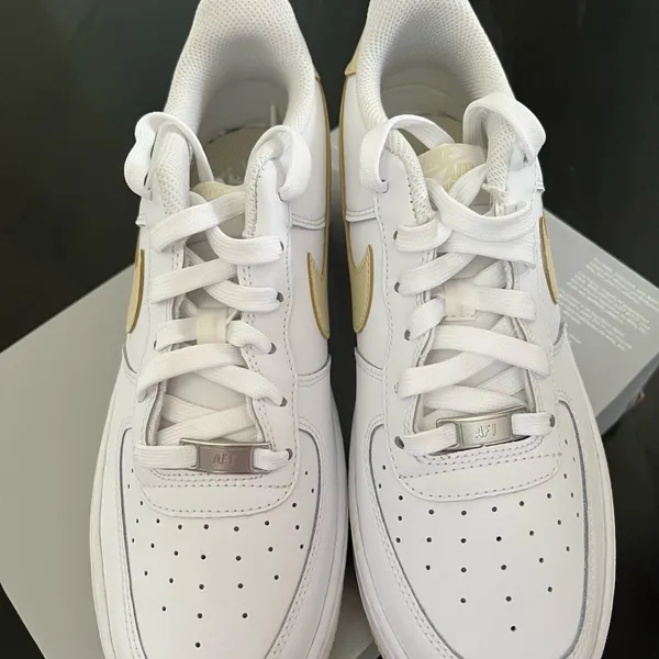 New NIKE Air Force 1 GS 'White Light Khaki' - Image 6