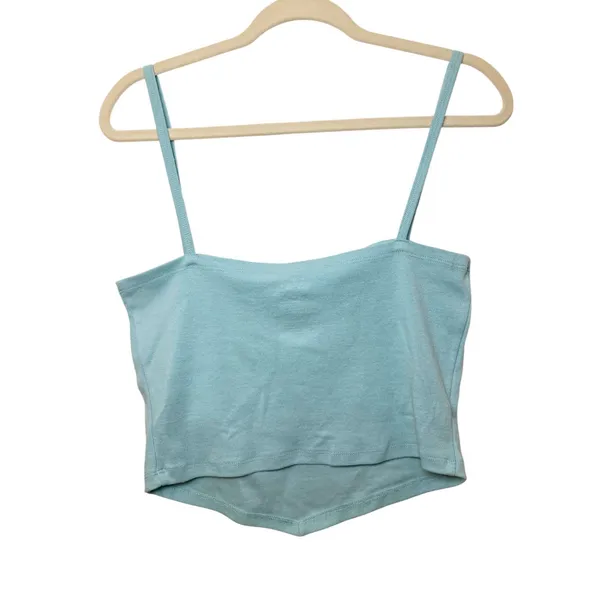 Disney Lilo & Stitch "Ohana Means Family" Light Blue Crop Tank Top Size L NWOT - Image 3