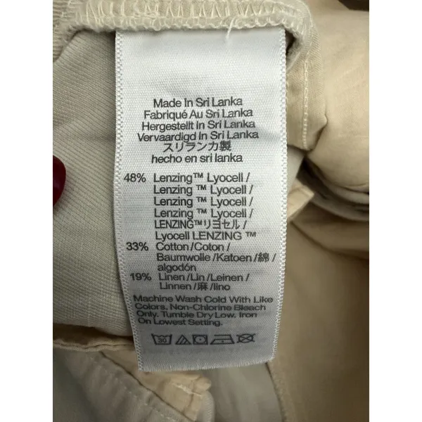 Madewell Pants Women's 8 Slouchy Straight Drapey Twill Muted Stone New #CCC9-9 - Image 6