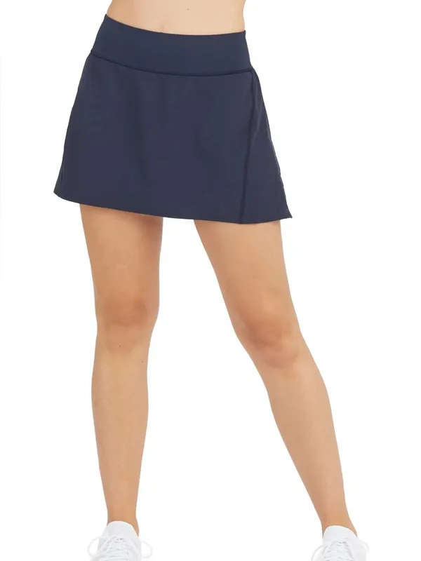 Spanx Get Moving Skort Navy Blue Womens Size L - Image 2