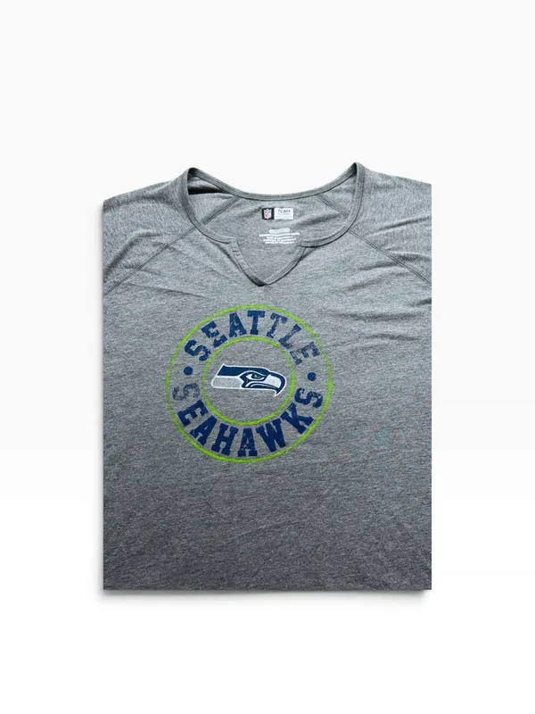 Seattle Seahawks Women’s NFL Team Apparel Gray Tee XXL NWOT Football - Image 3