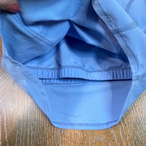 Beyond‎ Yoga Spacedye Cropped Motivate Tank Top Built in Bra Light Blue Size XS - Image 5