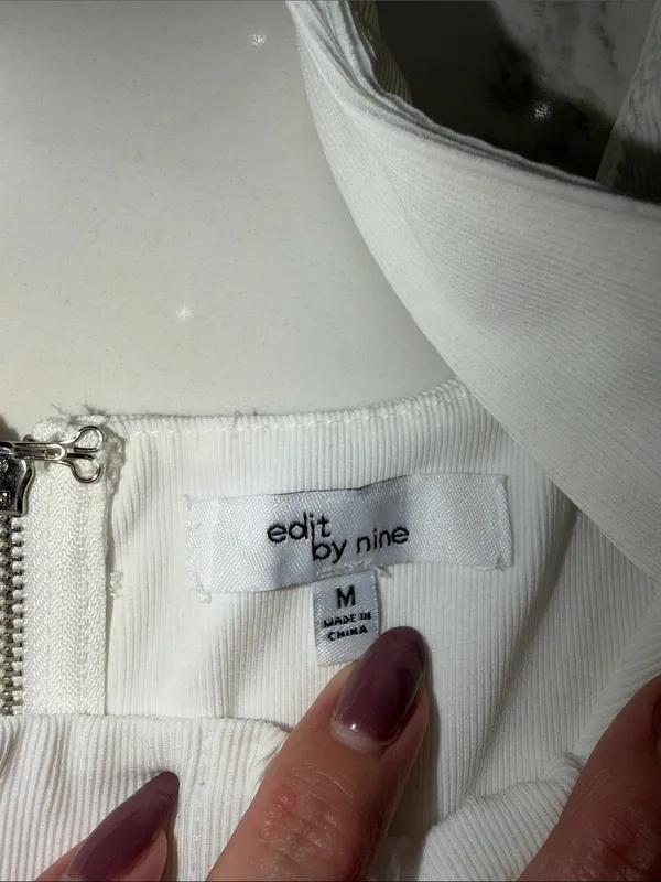 White Corset-Style Square Neck Crop Top - Women - Image 3