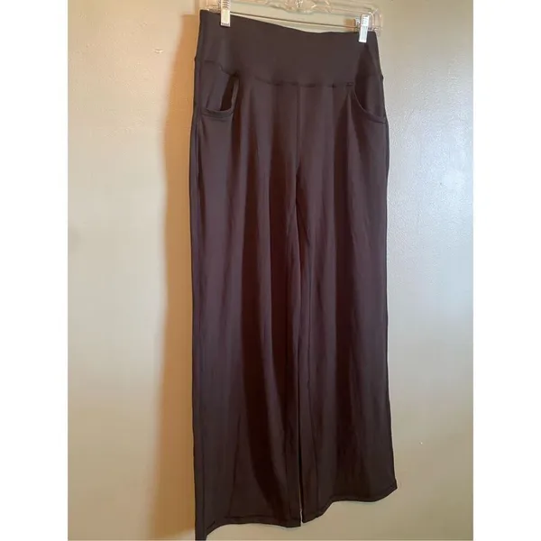 ESOFT Wide Leg Pants High-Waisted Yoga Work Dress Pants Pockets M NWOT - Image 4