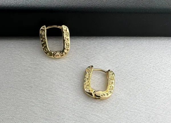 Small Geometric Square Hoop Earrings for Women - Image 3