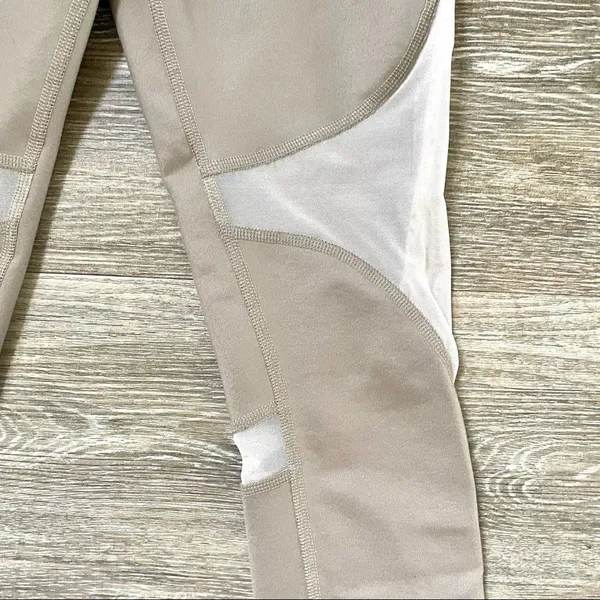 Alo yoga high waist Capri tan mesh legging - Image 4