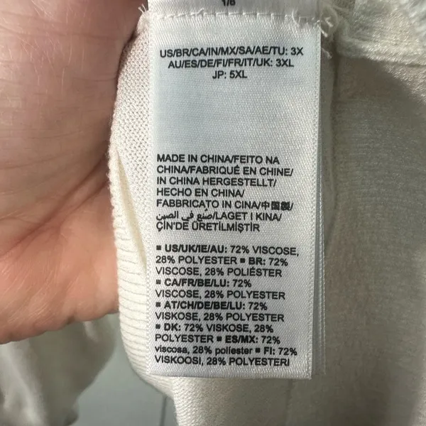 Daily Ritual Women’s White Sweater Size 3X EUC - Image 6