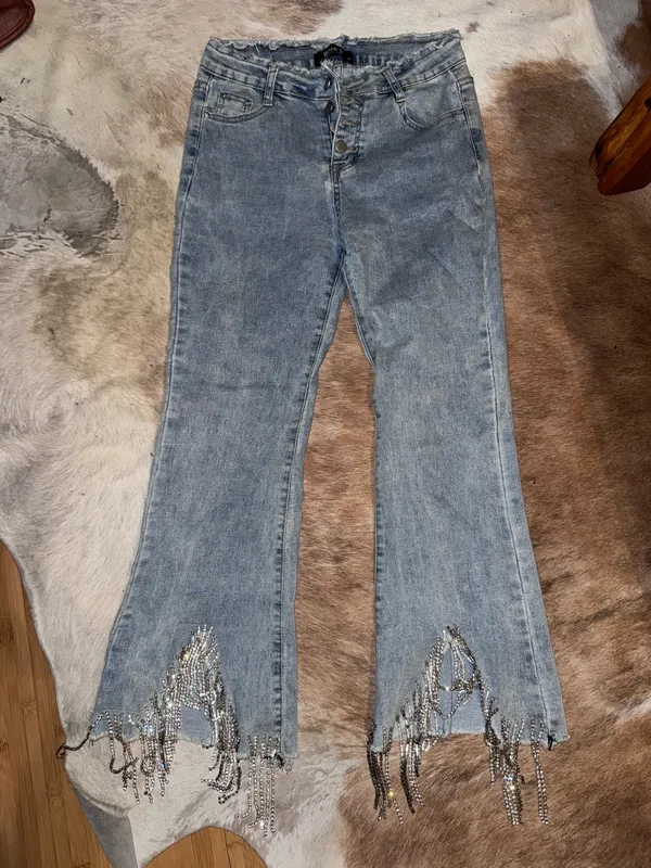 Cropped blue b jeans Size M - Image 4
