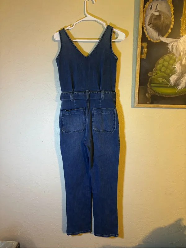 Reformation Denim Jumpsuit - Image 2