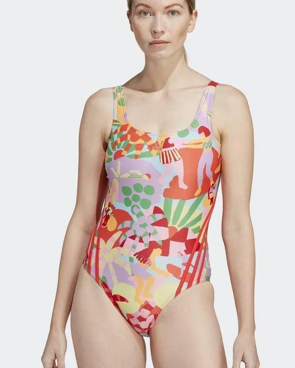 Farm Rio X Adidas Farm Swimsuit one piece 12 pearl citrine pink - Image 2