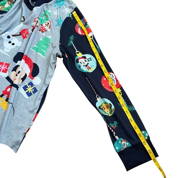 Disney Mickey Olaf Stitch Christmas Pajama Top XL Holiday Shirt - Image 5
