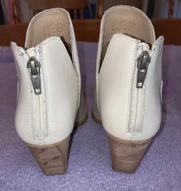 Mi.iM Women’s High Heel Booties Size 7.5 White - Image 3