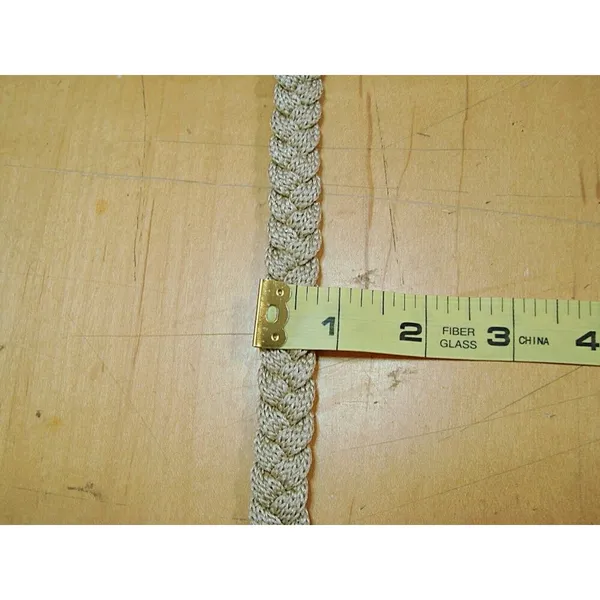 Braided Fringe Beaded Boho Waist Belt Beige Brown Thin Dress Macrame Rope Gypsy - Image 8