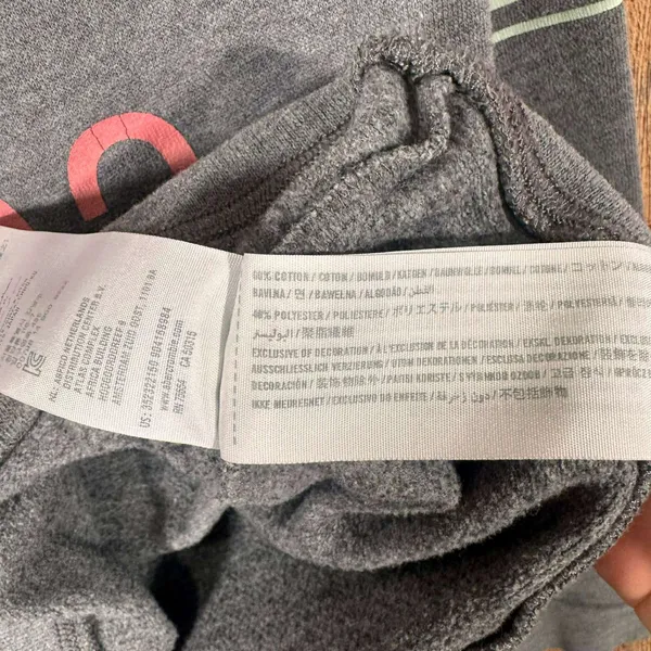 Hollister Womens Gray Graphic Hoodie Sweatshirt Medium 1922 Logo Athleisure - Image 6