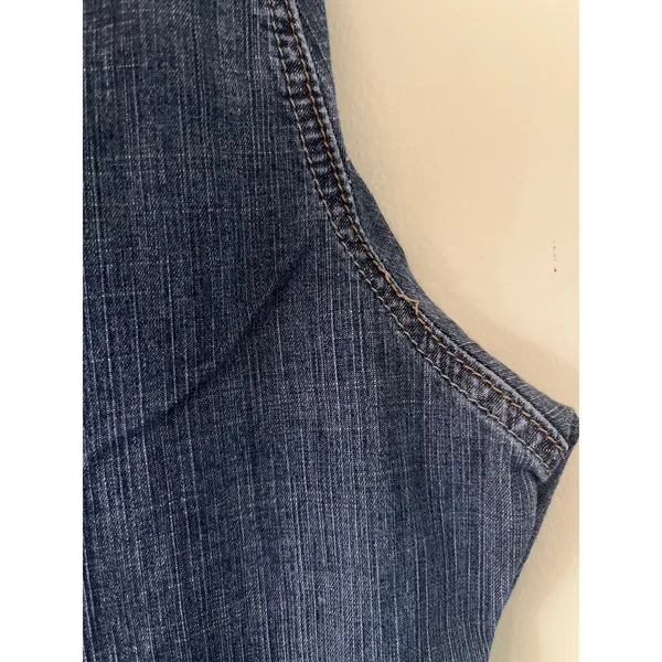 Wrangler Bootcut Blue Rinsed Distressed Denim Jeans Women’s 18 Long Loose stitch - Image 8
