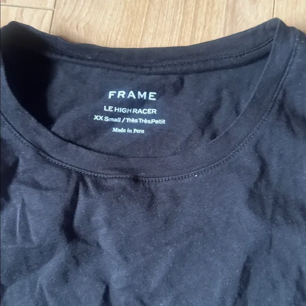 Frame Denim Classic Black Racer Tank - Image 2