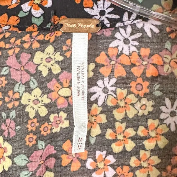 Free People Bonnie Boho Floral Print Mini Dress, EUC, Size Medium, MSRP $148 - Image 11