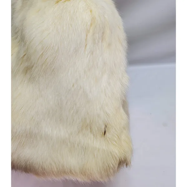 Winter Women Warm White Fox Fur Hat Outdoor Fluffy Funky Hat Bucket - Image 8