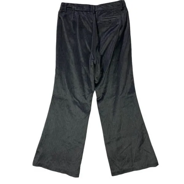Club‎ Monaco Charcoal Mid Rise Cotton Blend Wide Leg Pant Career Business Size 6 - Image 2