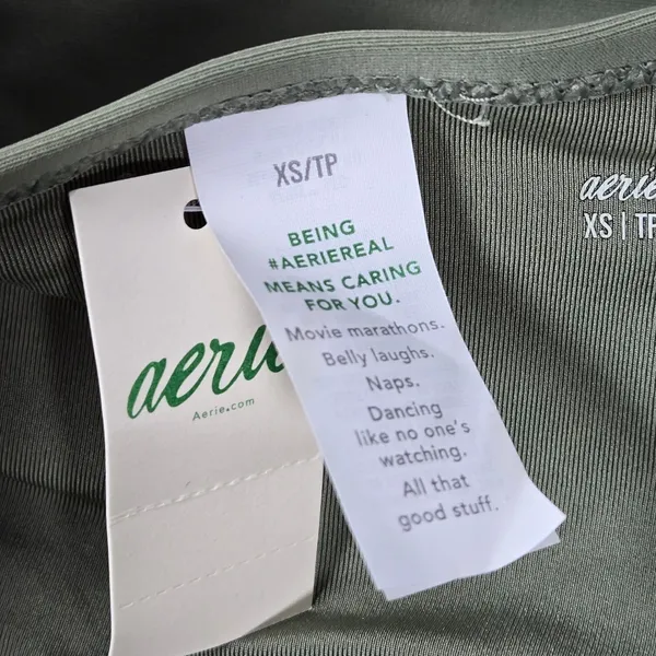 Aerie Bikini Bottoms Sage‎ Green Low Rise Cheeky Swim NWT Size XS - Image 7
