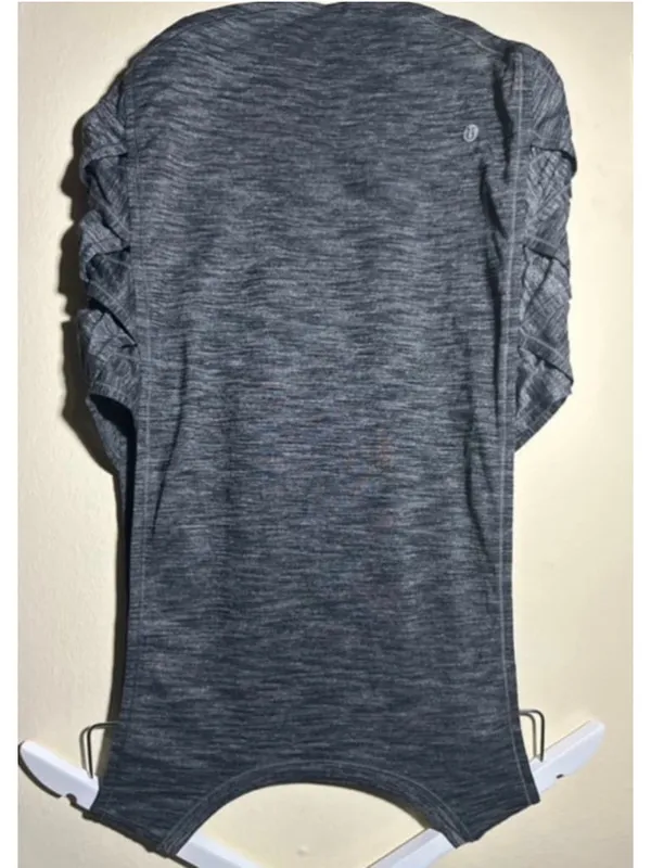 Lululemon Tank Top Size S Grey Black Athletic Sleeveless - Image 2