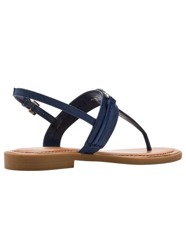 NWT Tommy Hilfiger Womens Cruman Emblem Sandals TWCRUMAN Dark Blue 6.5M - Image 4