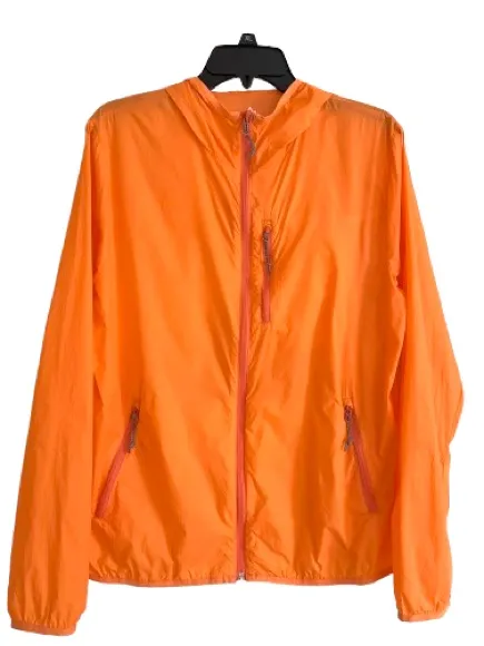 Alpine Design Orange Lightweight Zip Pockets Hooded Windbreaker Jacket Large - Image 10
