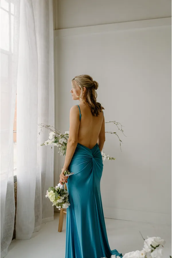 Prom Dress Blue - Image 2