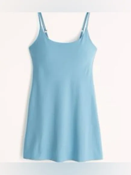 Abercrombie & Fitch Traveler Active Mini Dress Blue - Image 2