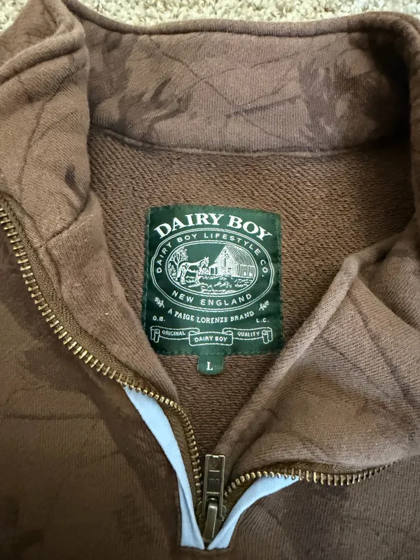 Dairy boy camo 1/4 zip - Image 3