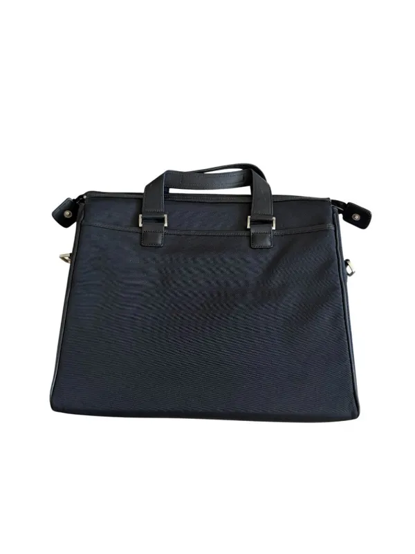 TUMI Black Laptop Computer Crossbody Travel Bag - Image 4