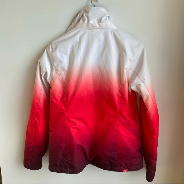 Roxy Dry Flight Gradient Ski Insulated Jacket Hot Pink Ombré No Hood M - Image 2