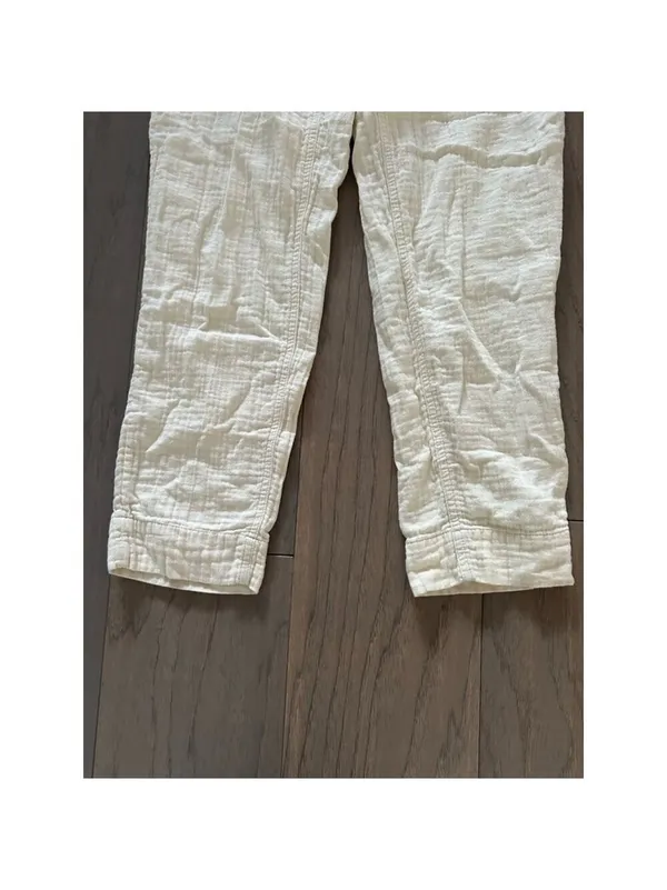 Old Navy Beige Linen Gauze Pants Size 0 - Image 3