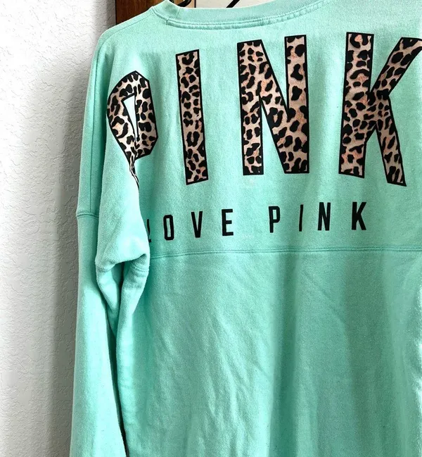 Victoria's Secret PINK Mint Sweatshirt - Image 2