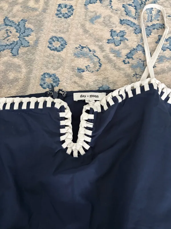 These Three Boutique Navy Dress - Image 4